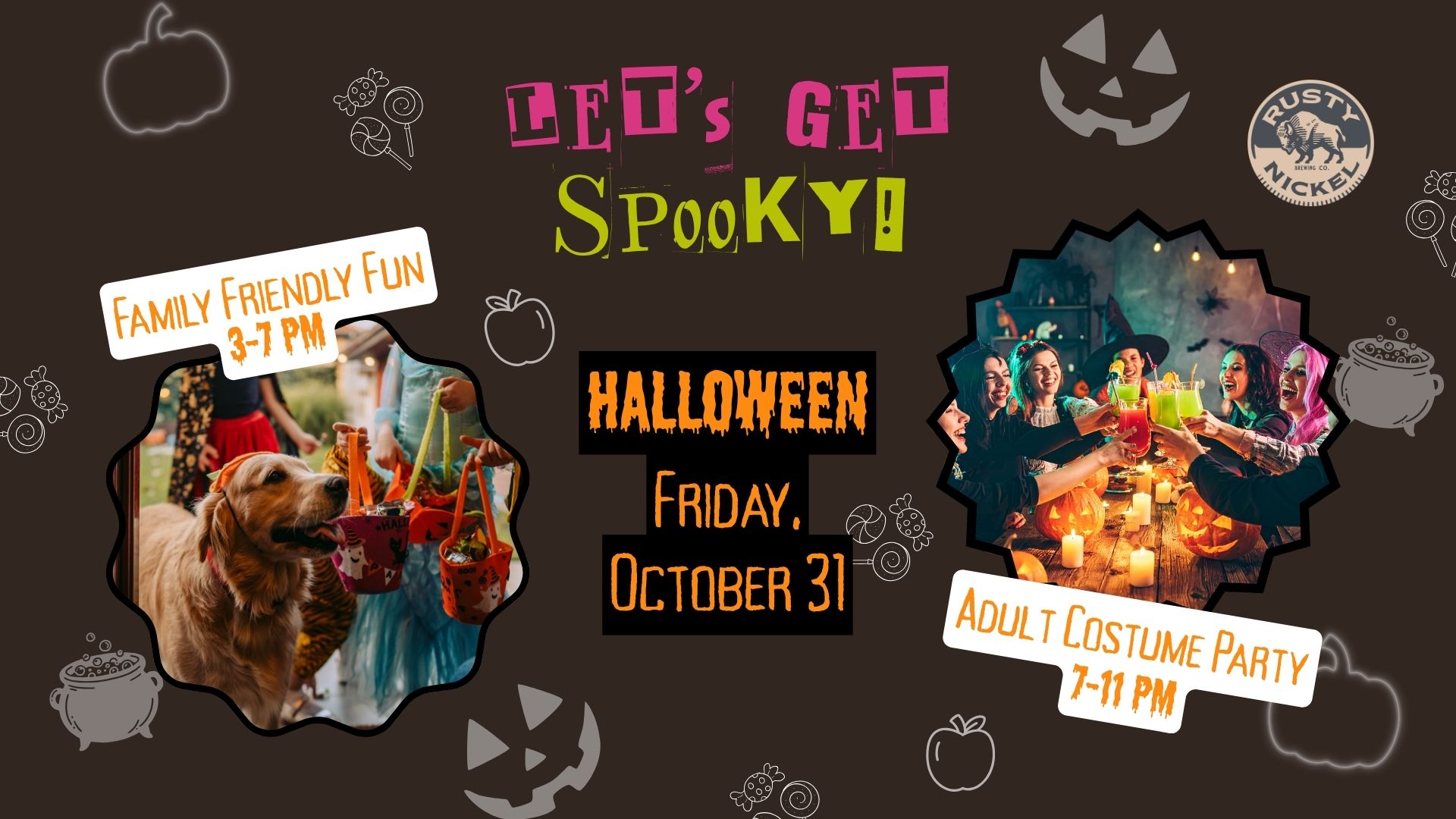 Halloween event details and activities