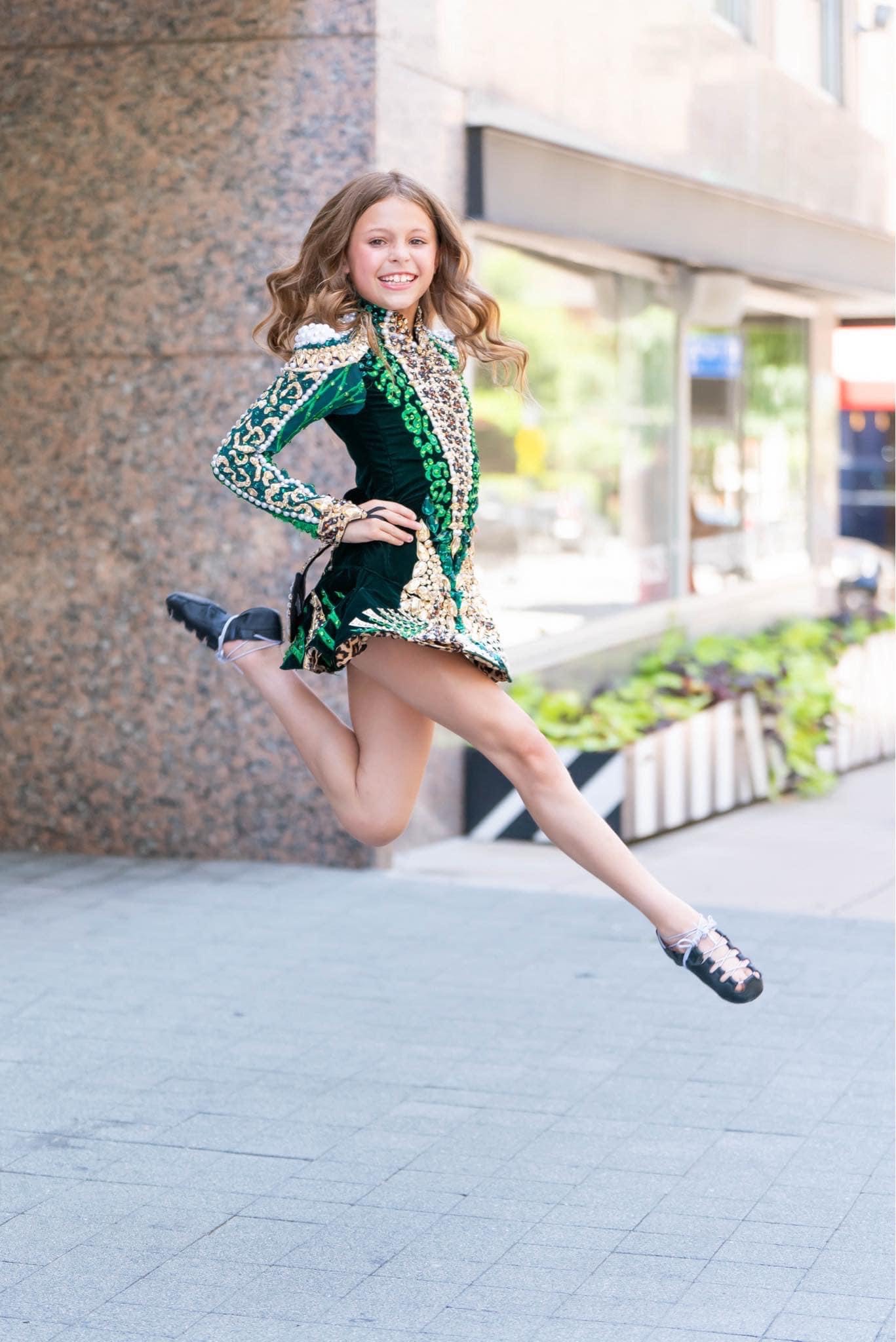 Irish Dancer in costume